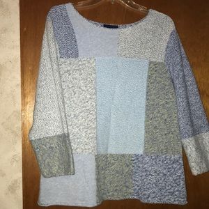Sweater/blues and grays